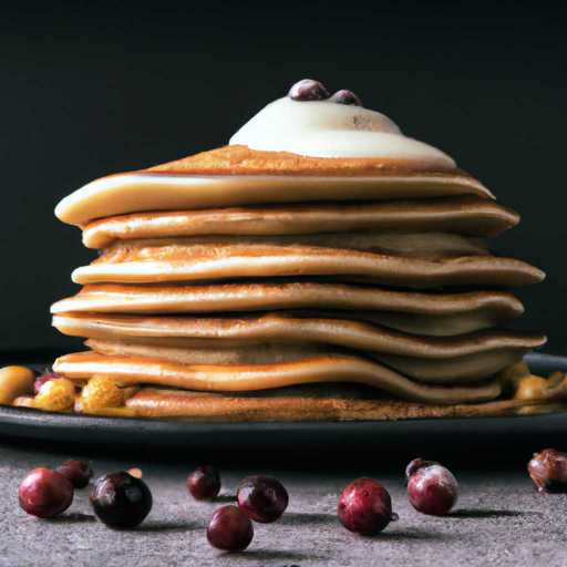Mulberry Pancakes with Sour Cream